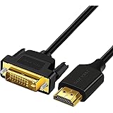 SOEYBAE Câble HDMI vers DVI 2m Câble Adaptateur 2.0 DVI D vers HDMI Bi-directionnel 1080p Full HD -Noir