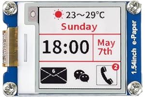 Waveshare 2.9Inch E-Paper Display Module(B) 296x128 Resolution 3.3v/5v E-Ink Electronic Paper Screen,Red Black White Three-Color Display for Raspberry Pi/Jetson Nano/Arduino/STM32