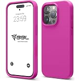 Babilden iPhone Kılıf İnce Sıvı Silikon 3 Katmanlı Tam Kaplamalı Yumuşak Jel Kau&ccedil;uk Kılıf Kapak, A&ccedil;ık Pembe (iPhone 15 Pro Ma
