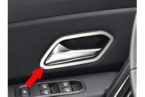 AUTOCOVR Couverture Intérieur en Acier pour DUSTER 2 II 2018 2019 2020 accessoires - 4 Pièces Poignée de Porte Cadre Inoxydable Brossé Fait Sur Mesure Inox