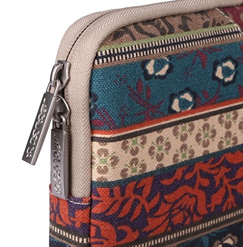 MOSISO Bohemien Segeltuchstoff Hülle Sleeve Laptop Aktentasche für 15-15,6 Zoll MacBooks, Laptops Form: Mystischen Wald - 4