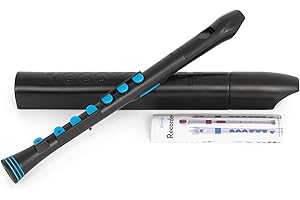 Nuvo N320RDBBL Grabadora Plus con borde azul, negro