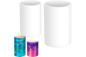 JOYAN moules à Bougies en Silicone pour Faire des Bougies, moules à Bougies cylindriques