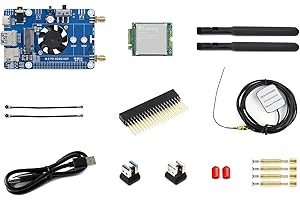 Waveshare SIM7600G-H M.2 4G Hat for Raspberry Pi LTE CAT4 High Speed Global Coverage Multi Band 4G/3G/2G Communication and GNSS Positioning
