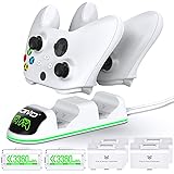 OIVO Ricarica Controller con Batteria Ricaricabili per Xbox One/Xbox Series X/Xbox Series S, Caricatore Controller con 2 x 13