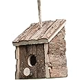 Garden Mile Natural Bird House Hotel - Traditional Wooden Bird Houses for Garden Bird Home Nesting Boxes for Garden, Balcony, Ideal as Robin House, Sparrow Nest Box, Small Bird House