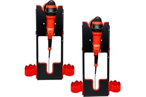 TBRFP Juego de 2 soportes para máquina pulidora de pared, pulidora giratoria para coche, accesorio de tienda de belleza