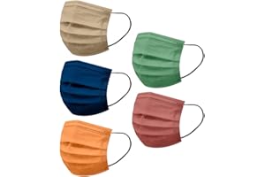 Sonnena 50 Unidades Adultos Desechables,3 Capa Surtidos,Dibujos Animados para Actividades Aire Libre,Patrón Floral para Mujer y Hombre