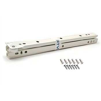 Metal Roller Bottom Fix Drawer Runners 250mm 600mm Brown Hardware