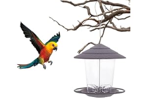 TUWYII Comedero Exterior, Comedero para pájaros, Comedero Pajaros Exterior, Comedero Colgante para Pájaros, Impermeable, Colgante,para pájaros,para Jardín o Exterior,Jardín,Farola