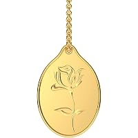 Malabar Gold & Diamonds 24k (999) 3 gms Yellow Gold Rose Coin Cum Pendant