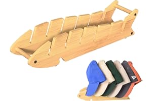 IDISON Baseball Cap Hutständer, Cap Halter mit Einzigartiger Fischform, Kappenhalter für 6 Kappen, Hut-Präsentationsständer für Schlafzimmerkommode, Wäscheschrank