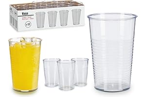 Bigbuy Home S3602423 Set de Vasos Transparente, 3 Piezas
