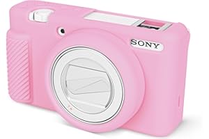Rieibi ZV-1F - Funda protectora de silicona suave para cámara Sony ZV1F/ZV-1M2/ZV-1 Mark II Vlog, funda ligera ZV1F, color rosa
