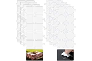 ElevateTech Lot de 80 pinces à nappe transparentes et résistantes au vent pour sécuriser les nappes et les projets de bricolage