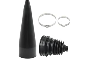 JUUDDENPARTS Universal Stretch CV Boot Kit, Robust CV Boot Installation Kit, CV Joint Boot Kit with Installation Mount Cone Tool Replacement for Shaft Size 19 mm-24 mm, Replace FB3000K