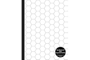 Specialty Journal Paper Composition Notebook Hexagon Paper (Large) Honeycomb Hex Grid Pages .5 inch sides: Bio / Organic Chemistry and Geometry Honeycomb Hex Exercise Book