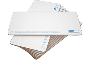 Show-me Plain Double-Sided Flashcard Whiteboards – Drywipe Board for Teacher and Students, Suitable for Whiteboard and Drywipe Pens (Pack of 10)