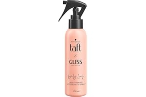 ‎TAFT Taft x Gliss Hitzeschutz-Spray Lovely Long (150 ml), Multitasking-Spray bietet Hitzeschutz bis zu 230°, Schutz vor Spliss und langanhaltende definierte Styles
