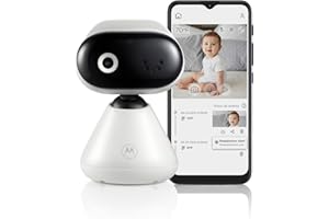 Motorola Nursery PIP1000 HD Wi-Fi Baby Monitor, 24-Hour Monitor, Digital Streaming, Secure Private Connection Camera
