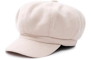 DORRISO Elegante Mujer Gorra Boina Primavera Otoño Invierno Viajar Vacaciones Compras Ocio Beret Gorra de Boina Ajustable 54-60CM Mujer Sombrero Octogonal