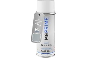 MG PRIME Vernice per auto Bomboletta spray per Mercedes 9744/744 Brillantsilber Metallic/Brilliant Silver Metallic Bomboletta a spruzzo di vernice di base da 400ml