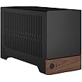 Fractal Design Terra Graphte Small Form Factor Mini ITX Gaming Cabinet/Chassis/Case, Wood Walnut Front Panel, PCIe 4.0 Riser Cable, USB Type-C, Anodized Aluminum Panels - FD-C-TER1N-01