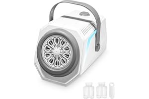 Ixydor Máquina de Pompas de Jabón,Pistola de Burbujas para Niños,20000+ /min, 270ml de Solución de Burbujas,Pistola de Burbujas automática para Fiestas al Aire Libre Bodas