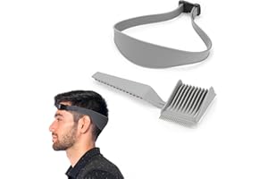 Moguri® Fade Combs Friseurkämme und Ausschnitt Rasierschablone, Haarschneideanleitung, gebogenes Silikon-Haarschnittband, tolle Heimwerker Haarschneidemaschine für Erwachsene