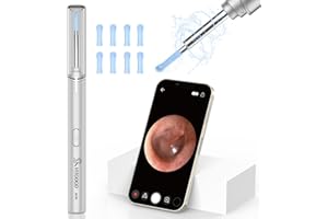 ‎VITCOCO Earwax Remover Otoscope, VITCOCO 1920P WiFi Ear Cleaner, IP67 Waterproof Otoscope Ear, 360° Wide Angle Otoscope Camera with 6 LEDs for Adults, Children and Pets