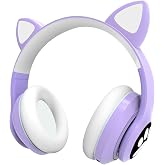 teknosepetim Cat Paw A QUALITY Over-Ear Bluetooth Headset Cat Female Girl Adult Wireless Headset with Microphone