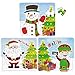 Produktbild Henbrandt 12 Weihnachts-Puzzles – 25 Teile Mini-Puzzle – Jungen Mädchen Unisex Party-Tütenfüller, 12cm x 13cm