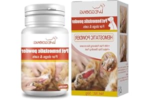 LAMALA Styptic Powder Safe For Dogs And Cats Blood Stopper Puppy-Home Profession Aids Supplies Traumatic Hemostatic Powder 50ml Blood Stopper-powder Stick Bandage Large For Dogs Nails-compress Pet Wound Pet