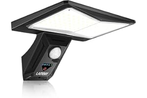 LAITENY Solar Motion Light Outdoor Garden - 87 LED Solar Security Lights with Motion Sensor IP65 Waterproof 3 Lighting Modes Solar Powered & USB Charging Solar Flood Wall Lights for Garden Fence Door