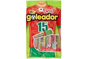 Goleador Fruit Doppia Caramella Gommosa Gusto Frutta, Confezione da 15