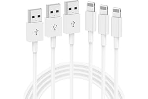 THIYNIYA 3 Pezzi 1m Cavo Lightning USB iPhone Originale Apple, Ricarica Veloce Compatibile con iPhone 14 Pro 13 Pro Max 12 Mini 11 Pro X XS XR 8 7 6 iPad
