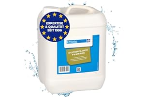 PoolsBest Superflock flüssig 5L I hochkonzentiertes Flockungsmittel für Pool I Trübungsentferner für klares Poolwasser I Pool Flockungsmittel für Sandfilter I hochwertiges Flockungsmittel