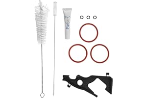 PIEBERT Zestaw pielęgnacyjny 200924 do zaparzacza Siemens EQ & Bosch Vero wraz z instrukcją kodów QR, czerwony