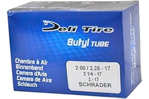 MOTODAK chambre air cyclo 17" 2 1/4x17 vs deli (valve droite)