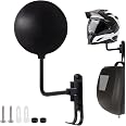 Support Mural Casque Moto Crâne - Design Tête De Crâne Résine, Style & Pratique