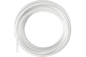 XINKYD PTFE schlauch 2,5mm ID × 4mm OD,2 Meter 3D Drucker PTFE Teflon Tube,für Bambu Lab X1/X1C/A1/A1mini/P1P/P1S/A1/A1 Mini, für Creality Ender3 V3/ K1/K1 Max,für Direktantrieb Extruder (2 Meter PTFE)