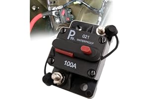 parts PTT 100 Amp 12V- 48V DC Disjoncteur de puissance commutable de batterie thermique résistant à l'eau avec réinitialisation manuelle pour Marin RV Caravan Pièces du système solaire