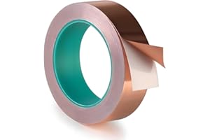 Wasaii Folia z wypustkami do podwyższonej grządki, samoprzylepna, taśma ekranująca przeciwko ślimakom, ochrona przed ślimakami, blacha miedziana, ziarno ślimaków, taśma miedziana (20 mm x 20 m)