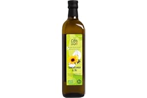 ‎CIBO CRUDO CRUDO BIOLOGICO VEGAN Bio und Roh Sonnenblumenöl - 750ml. Pflanzenöl Sonnenblumenöl zum Braten oder Kochen. Quelle von Omega-6-Linolsäure Vitamin E und Antioxidantien. Organic Sunflower Oil.