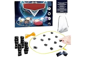 HTGWCG Jeu Magnétique de Table, Portable Jeu D'échecs À Effet Magnétique, Jeux de Puzzle, Magnetic Chess Set, fête Portable pour réunion de Famille (Boîte Capybara) (Voiture)