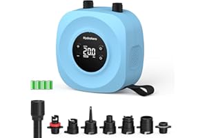 Hydrohero Pompe électrique pour Paddle, Sup Haute Pression Rechargeable 20 PSI, gonflage/dégonflage à Double étage, arrêt Automatique pour Planches de Paddle, Kite, tentes, Bateaux