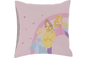 Jay Franco Disney Princess Cut Paper 100% Cotton Pillowcase 80 x 80 cm,White