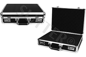 SUTTER Maletín para Pistola de Aluminio/Maletín para Arma Corta AL-810 Top ALU Maletín para Arma y maletín para Pistolas - Funda para Armas