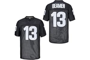 LUQIAOMAOYI Willie Beamen #13 Jamie Foxx Any Given Sunday Sharks Movie Men Football Jersey Stitched