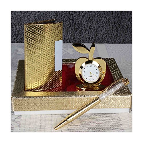 Gift Acros India Pen With Card Holder in Gold Plated